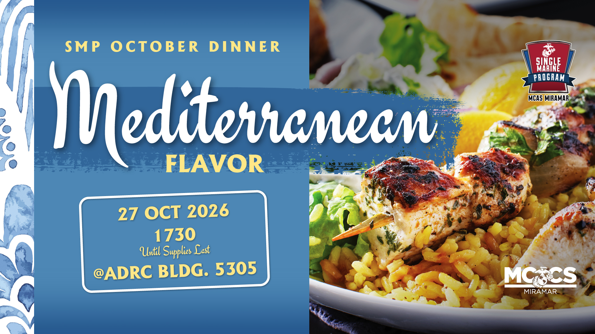 SMP October Dinner - Mediterranean