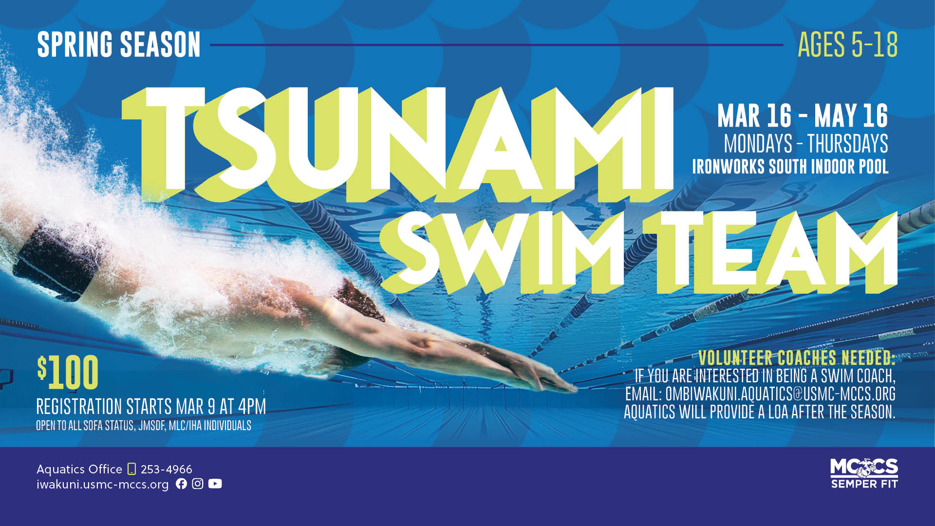 Tsunami Swim Team (Spring '26 Season)