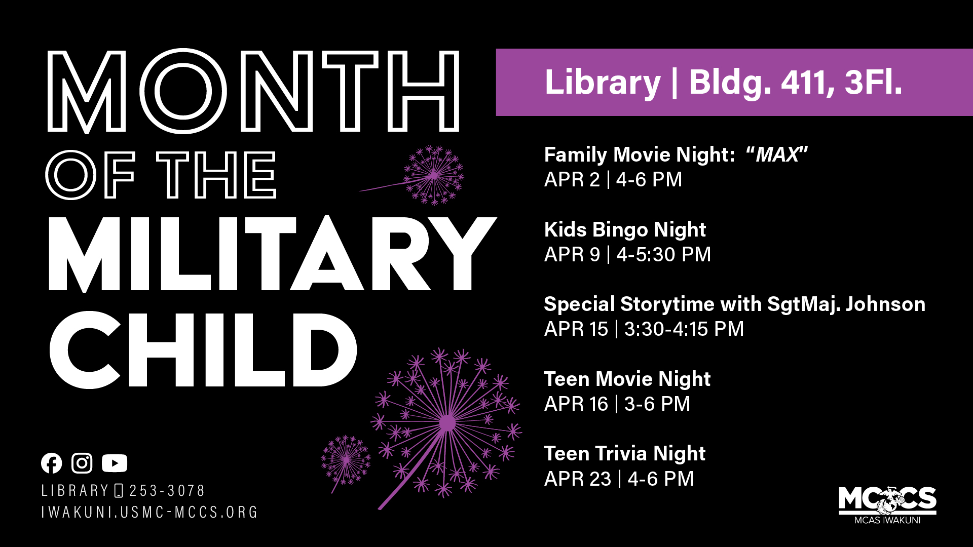 Month of the Military Child: Kids Bingo Night