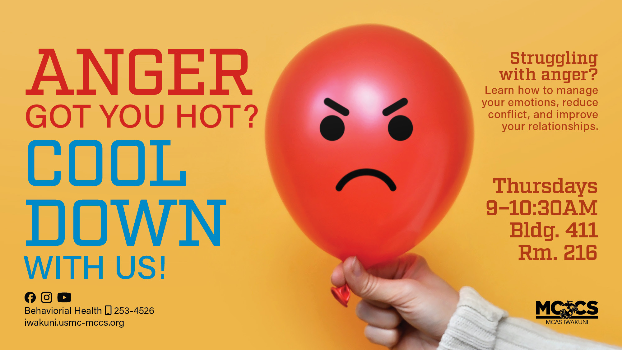 Anger Got You Hot? Cool Down With Us. 