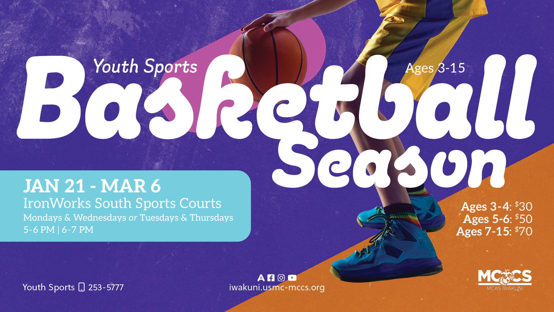 Youth Sports Basketball Season