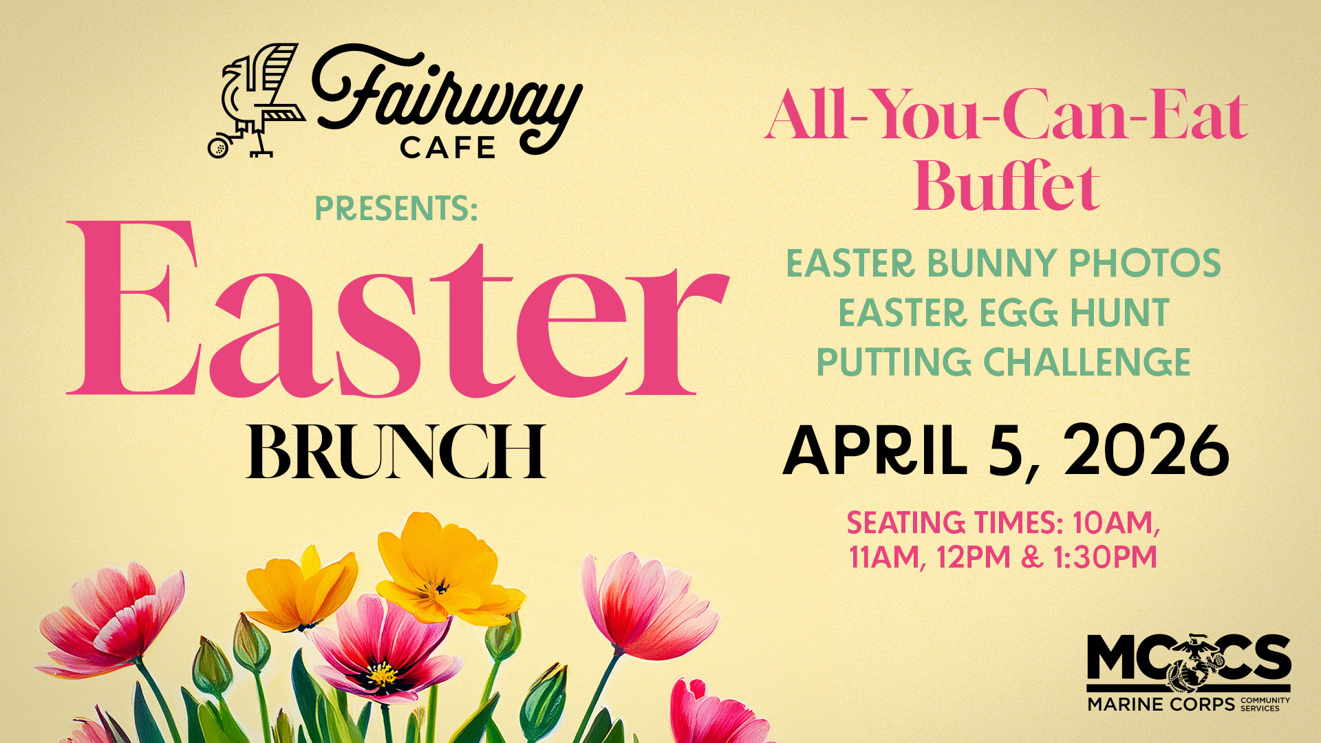 Easter Brunch at the Fairway Cafe