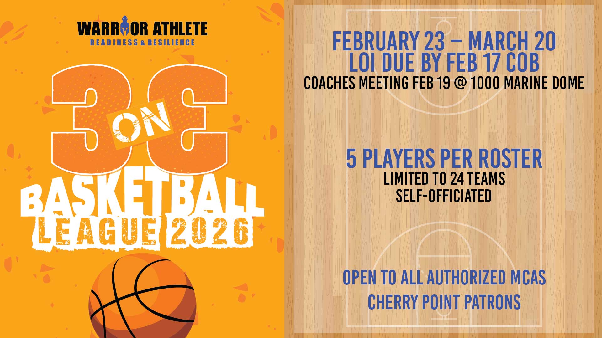 3-on-3 Basketball League