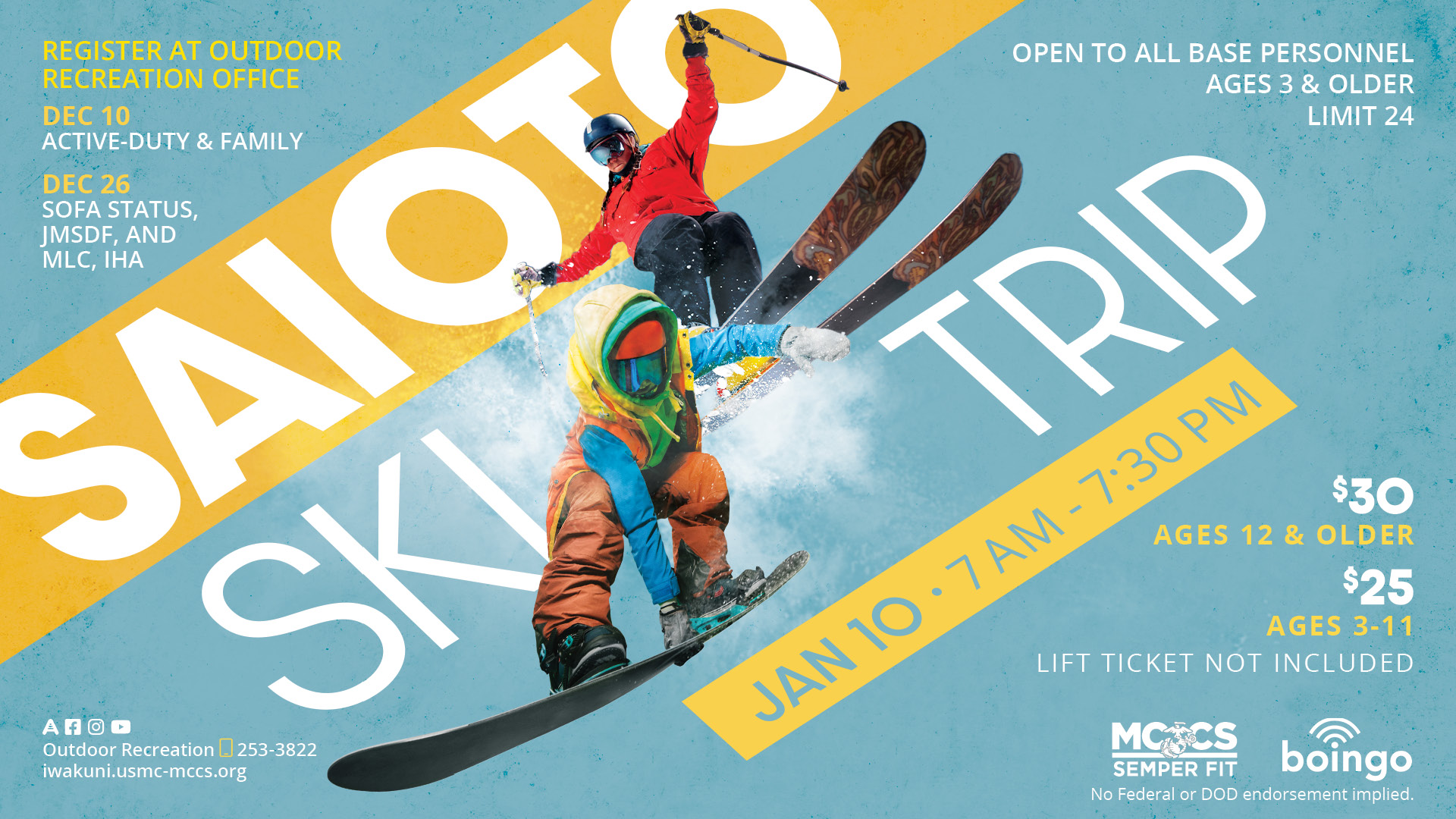 Saioto Ski & Snowboard Trip
